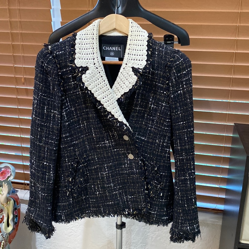Vintage Channel tweed multicolor jacket size 40